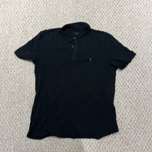 All Saint Polo Shirt black in size L